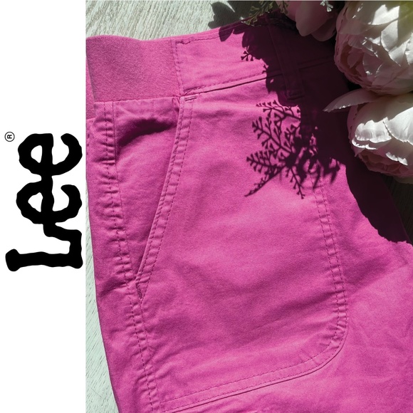 NWT 🦋 Bright Pink LEE Bermuda Shorts | Size: 4 (Medium) - Picture 11 of 16